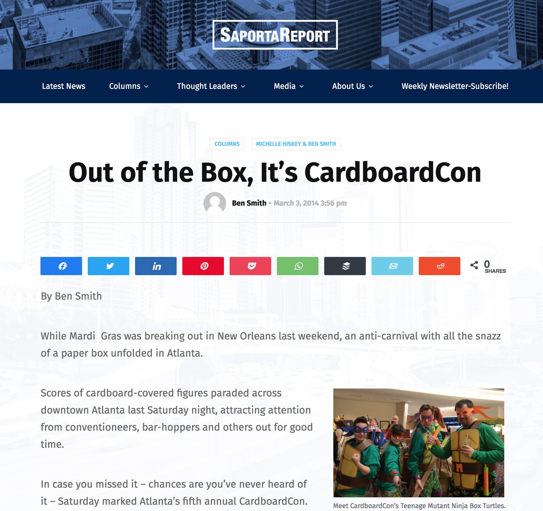 Saporta Report Legitimizes Cardboard Cardboard News Network