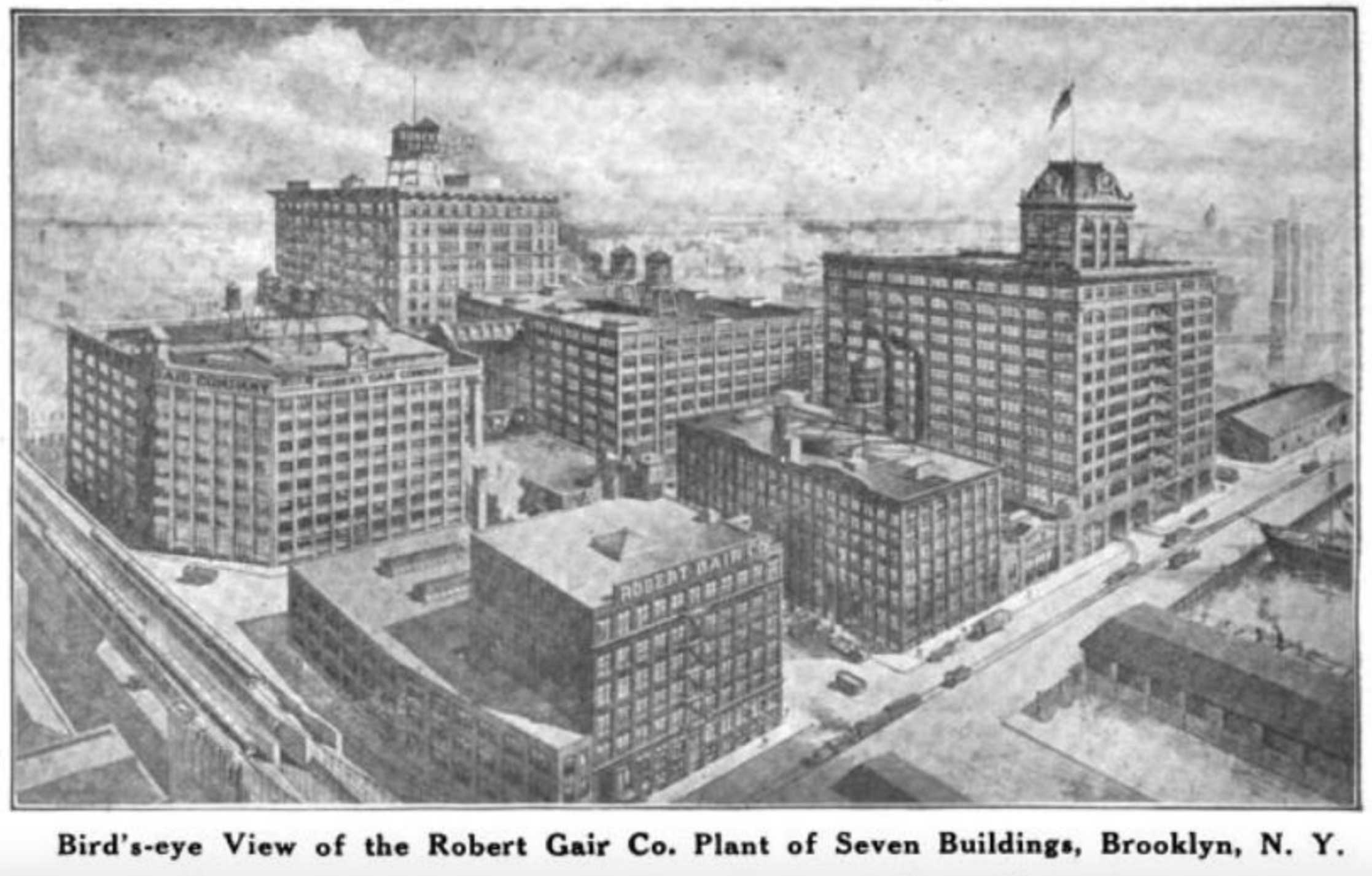 Bird's-eye View of the Robert Gair Co. Plant of Seven Buildings, Brooklyn, N.Y.